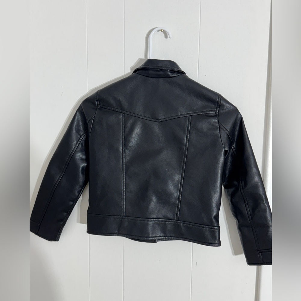 Zara Kids Faux Leather Biker Jacket NWOT - Picture 5 of 5